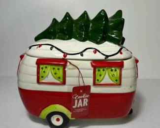 276 ceramicholidaycampercookiejarwithc