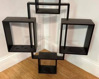 261 matteblackgeometricwallshelf