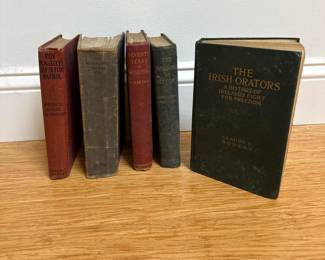 092 lotoffivevintagehardcoverbooks19th