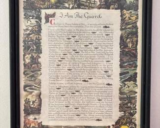 188 iamtheguard1975framedpatrioticpri
