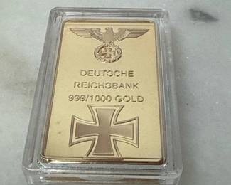 079 deutschereichsbankgoldplatedbar