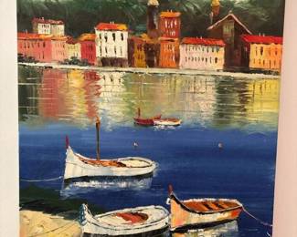 009 24x20originaloilpaintingofamarina