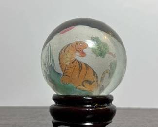 098 handpaintedchineseglassspherewitht
