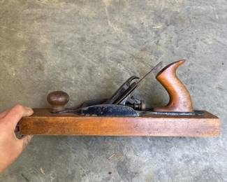 222 vintagewoodandironjointerplane