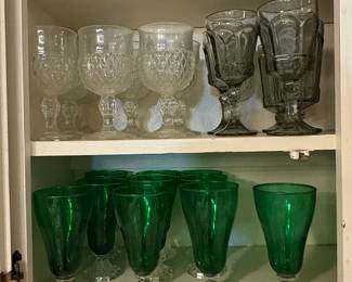 Glassware/ Green Glassware