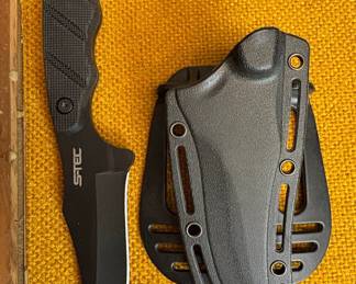 S-TEC 25139BK Fixed Blade Knife with Kydex Sheath