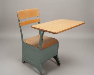 Vintage "The Crusader" School Desk and Chair
