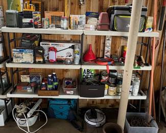 Assortment of Tools and Shop/Garage Accessories and Lawn & Gardening tools