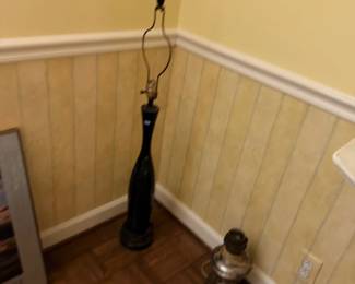 Floor lamp and small oil lamp