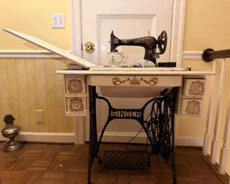 Antique Singer treadle sewing machine