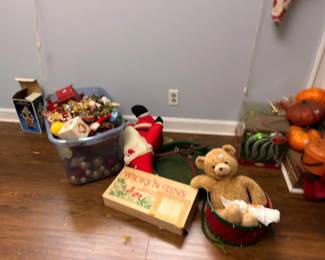 Christmas ornaments and holiday decorations