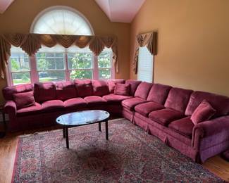 SECTIONAL SOFA, STERLING FLATWARE, COSTUME & FINE JEWELRY