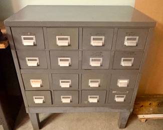 Art Metal 16-drawer industrial cabinet