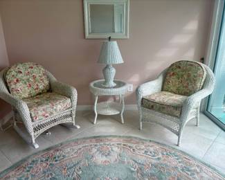 Wicker paper fiber rush lanai furniture