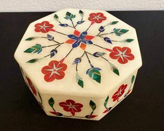 Marble trinket box