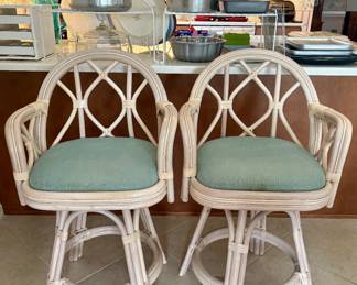 Palm Springs Rattan bar stools