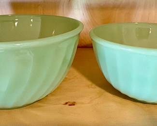Fire King Jadeite swirl