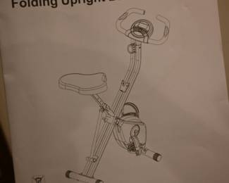 Folding upright bike with pulse