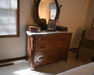 Victorian revival set by Lillian Russel Cabinet Company