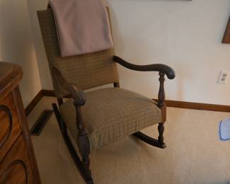 Upholstered rocker