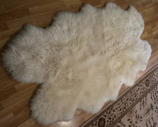 Sheepskin rug