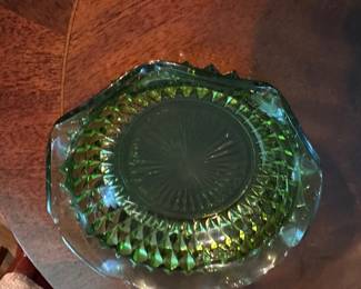 Green Indiana Glass dish