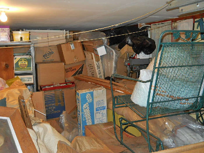 Every Room looks Like This!!  We have no idea what any carton might hold!!