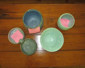lots of pottery
