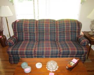 sofa reclines on both sides 84" Length