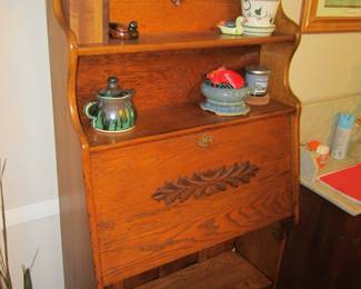oak desk antique
