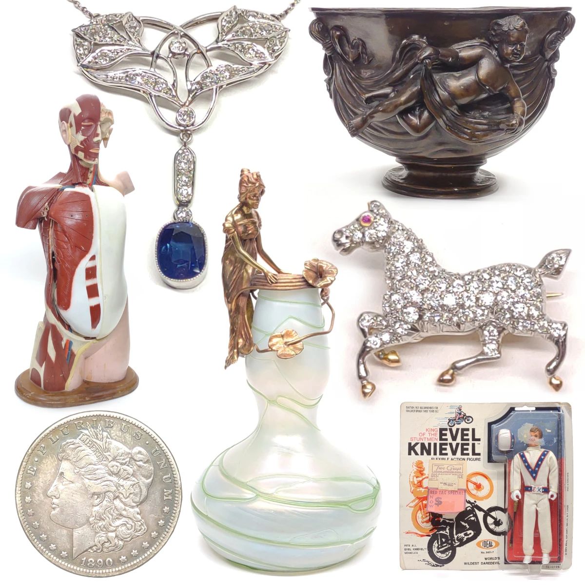 Fine Jewelry, Decorative Arts, Toys & Coins Online Auction - Ends 6/27