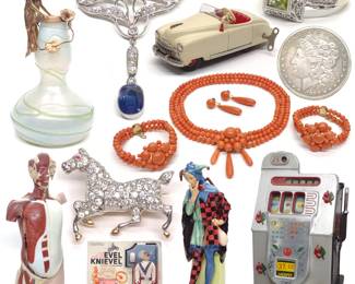 Fine Jewelry, Decorative Arts, Toys & Coins Online Auction - Ends 6/27