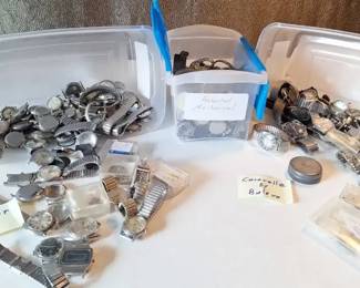 Vintage Watch Collection Featuring Wyler Navigator, Bulova Caravelle Components Assorted Others