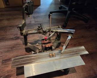 02 New Hermes Engravograph Pantograph Engraving Machine with Motorized Head and Lettering Accessories
