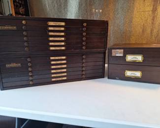 Watchmakers Watch Crystal Metric Hand Inventory in Marshall Storage Cabinets