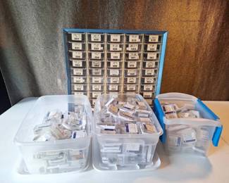 Watchmakers Watch Battery Inventory Storage Cabinet, Coin Cells Bulk Stock