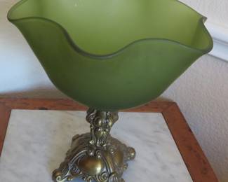 Satin glass bowl