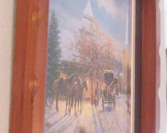 Jack Terry "Remembering Sunday" framed, signed