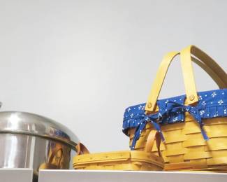 Longaberger baskets, roaster