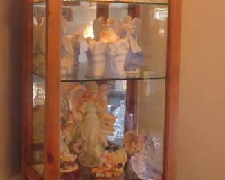 Curio cabinet, angel collection