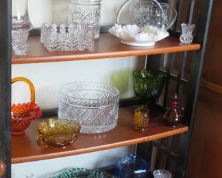 Glass and crystal collectibles - Fenton, L.E. Smith, Indiana, Godinger, et al.