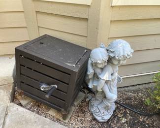 hose reel and sculpture