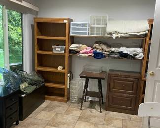 bookshelves and other furniture