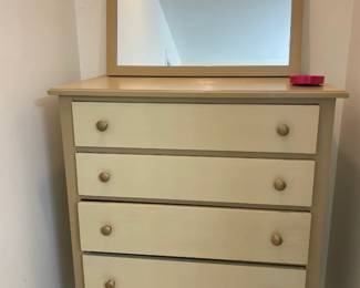 Dresser and mirror