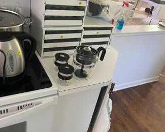 spice organizers and coffee