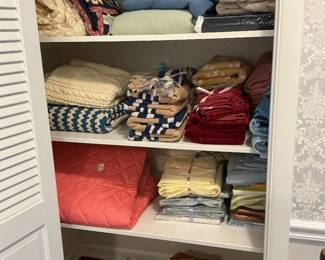 towels, sheets, blankets, etc