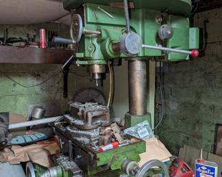 Vintage Reid Brothers Co. No. 2-A industrial machine from Beverly, Massachusetts. Antique machine shop equipment, machinist tools, industrial collectibles, and restoration opportunities.