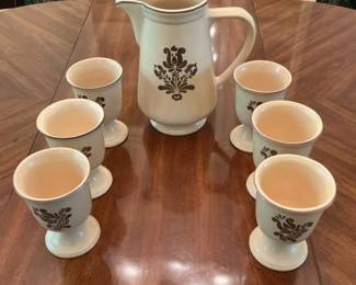 Pfaltzgraff Pitcher Goblets