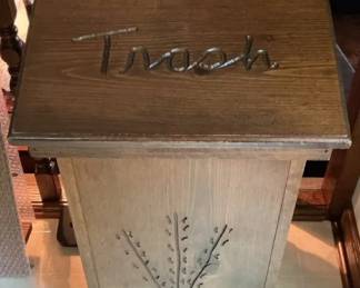 Handcrafted Trash Bin