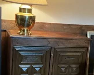 Fold Out Sewing Cabinet Lamp